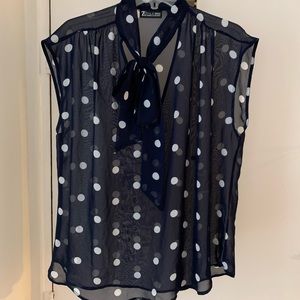 NYC Sleeveless Sheer Blouse